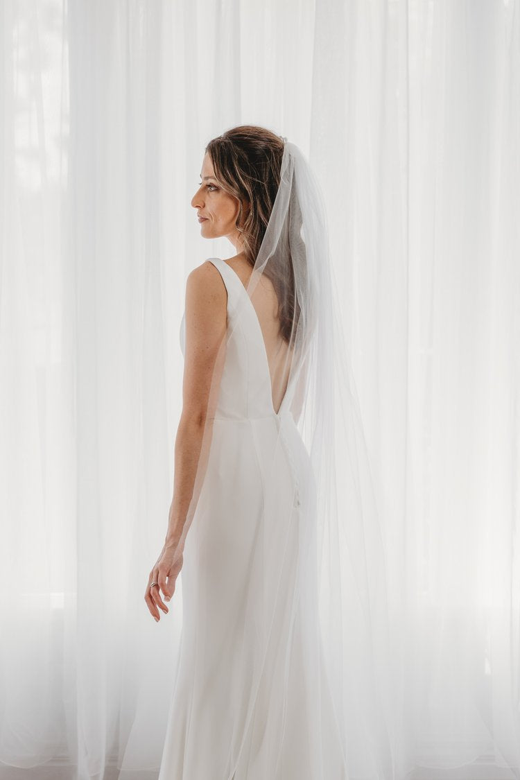 AN6040 Ivory Tulle Veil