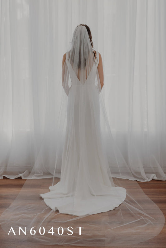 AN6040STIvory Sparkle Tulle Veil