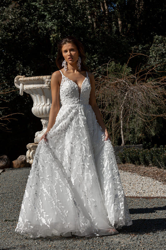 Amy Bridal Gown - Vintage White