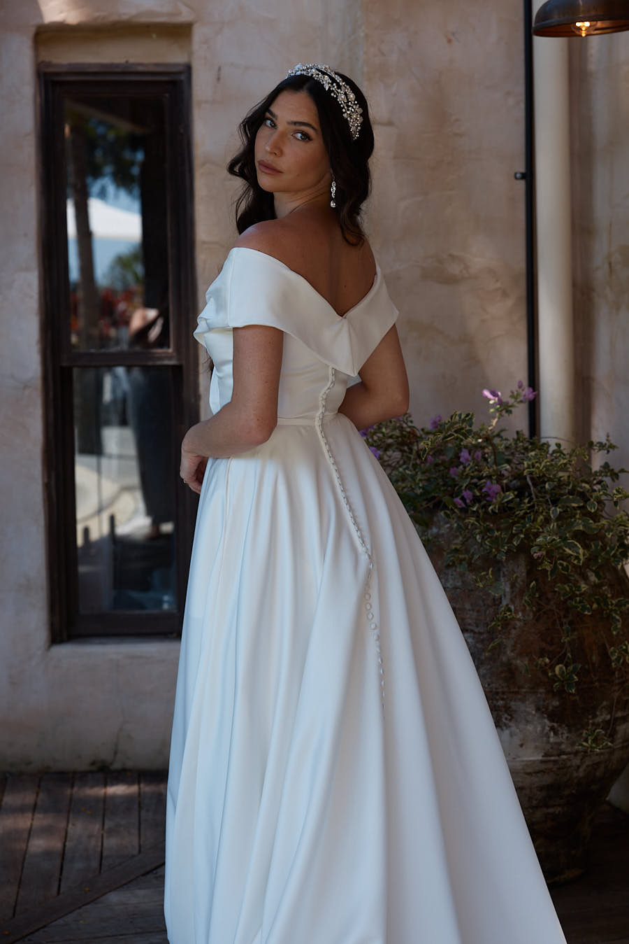 Tania Olsen TC2328 Diana Gown - Vintage White