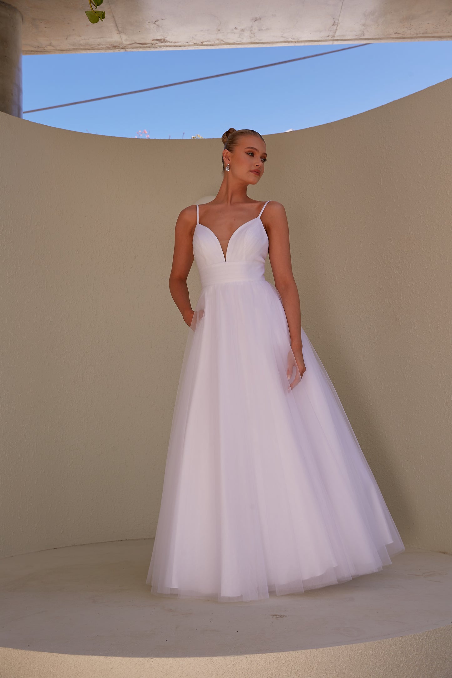 Tania Olsen PO24109 DUNA Debutante Gown - Pure White