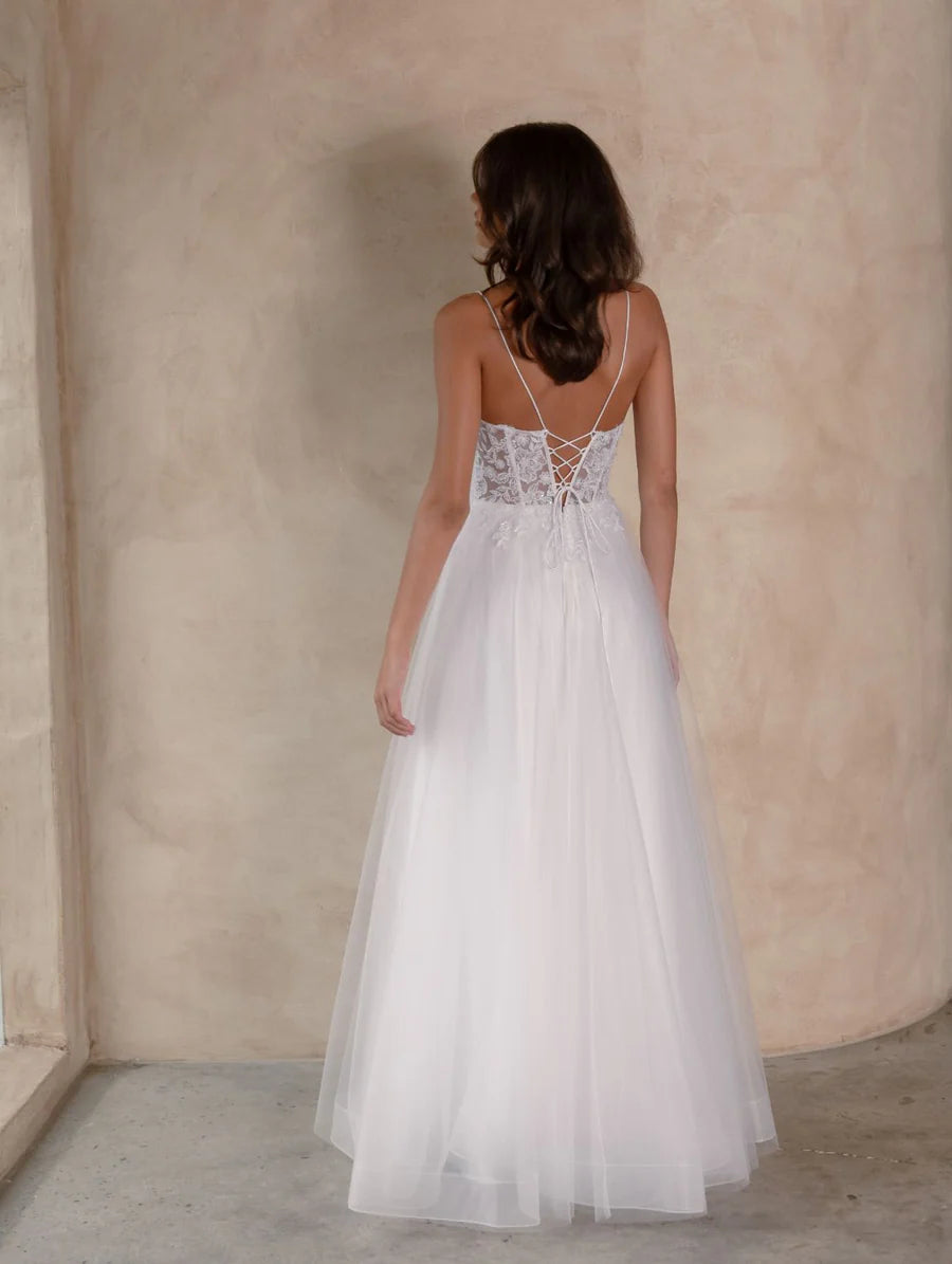 Gwyneth Debutante Gown - Pure White