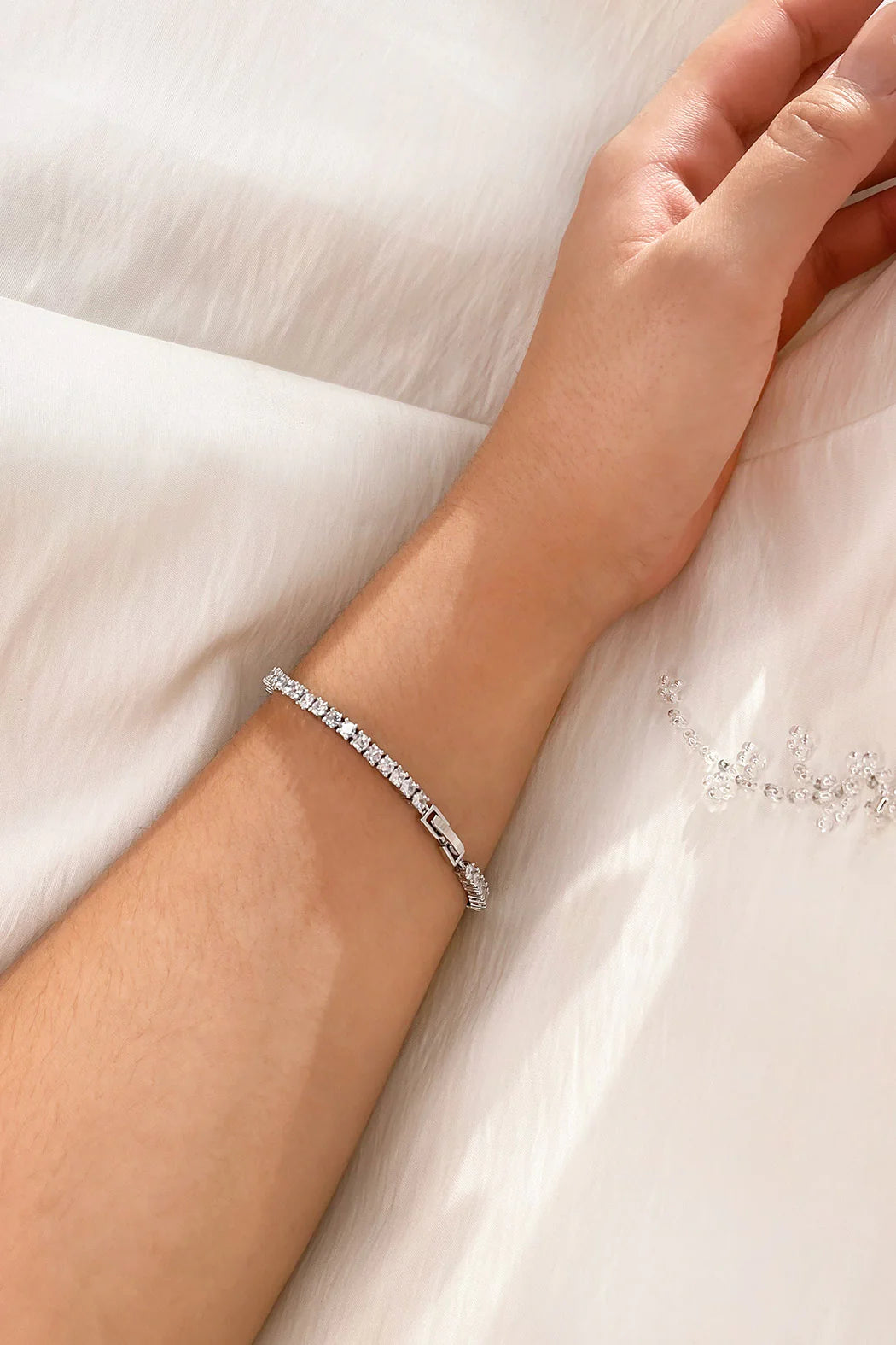Valentina Silver Tennis Bracelet