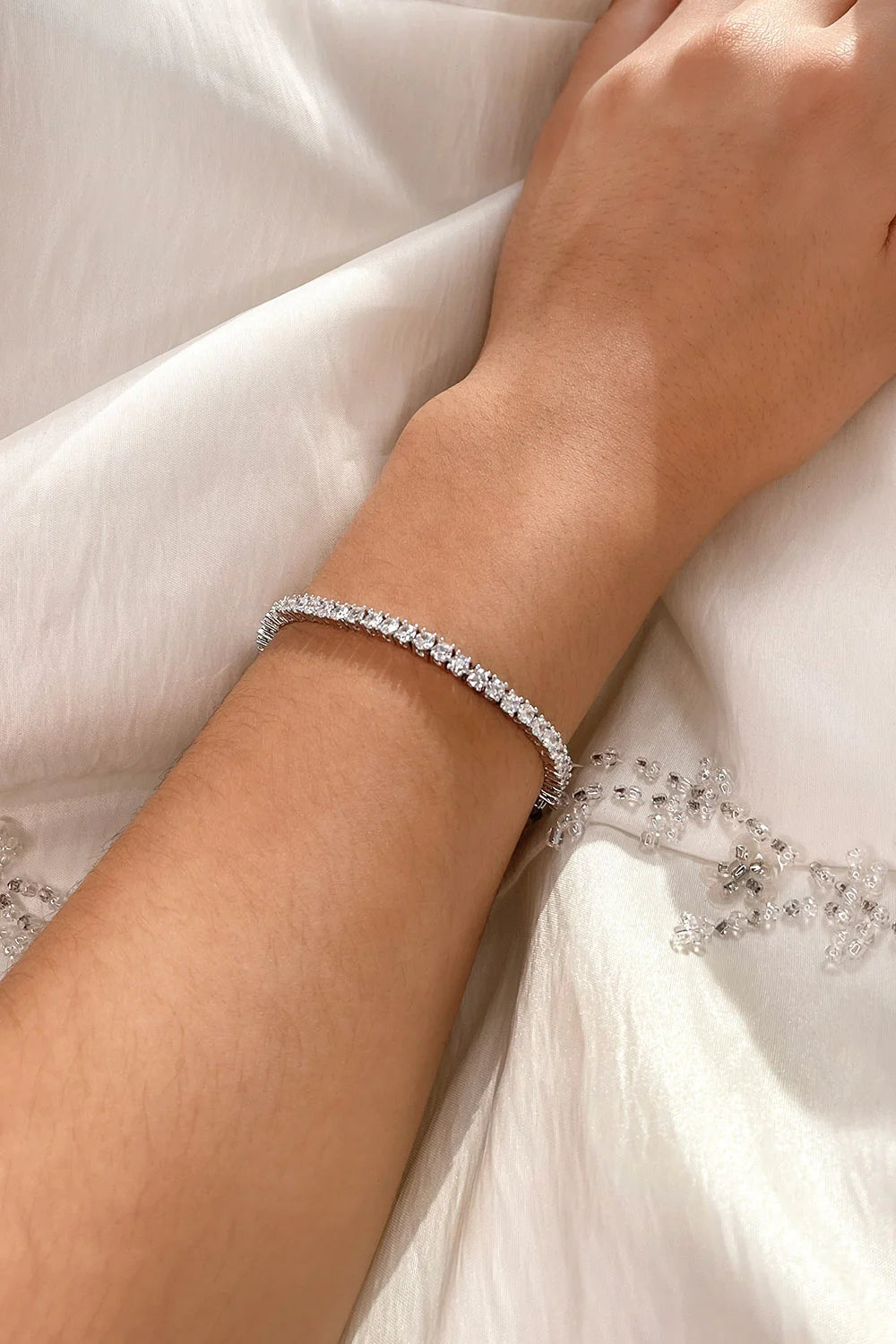 Valentina Silver Tennis Bracelet