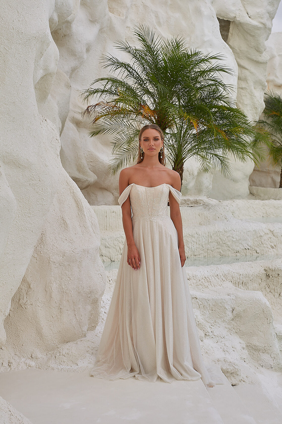 Tania OIsen TC2405 Indra Bridal Gown - Vintage White