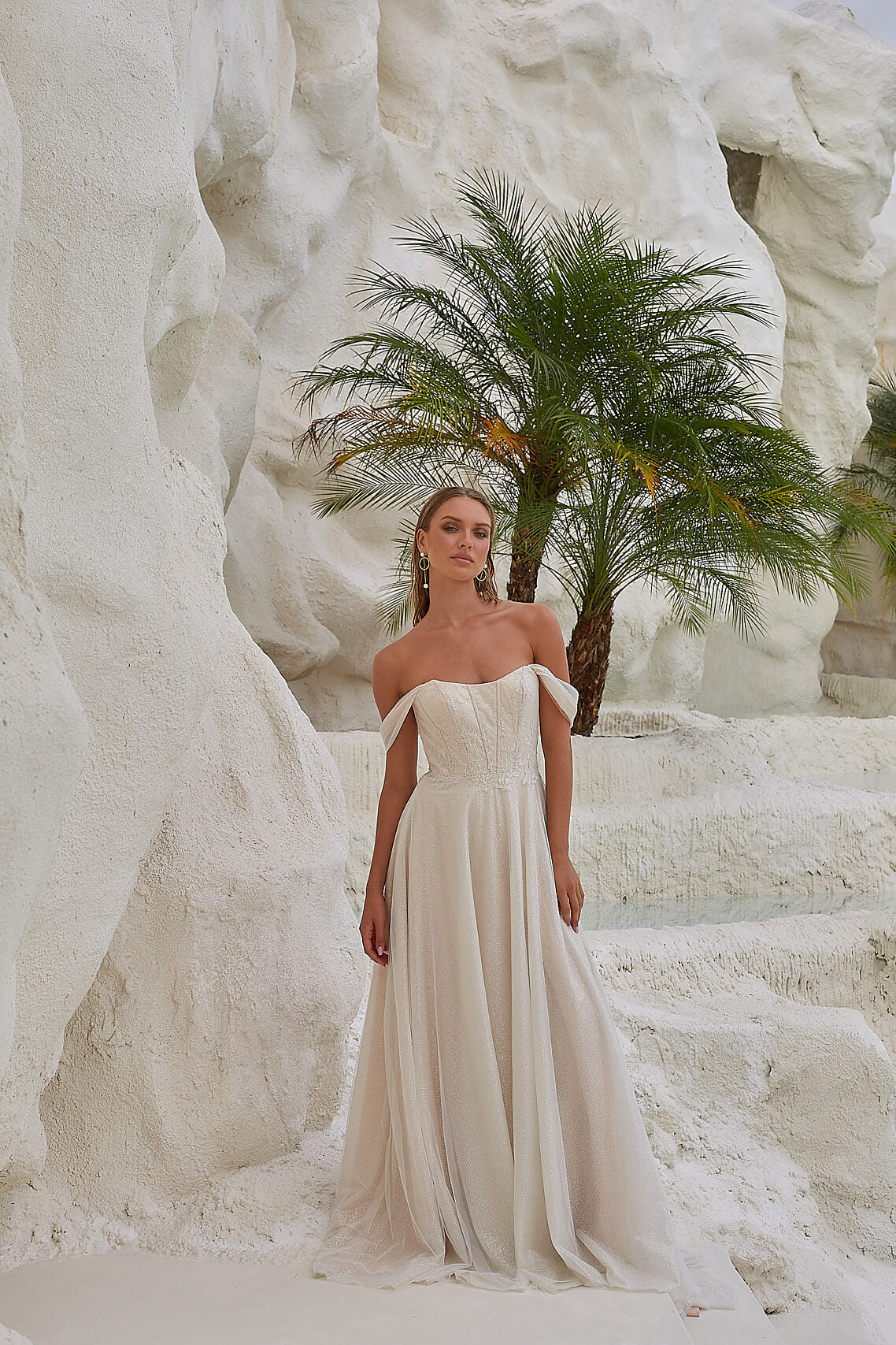 Tania OIsen TC2405 Indra Bridal Gown - Vintage White