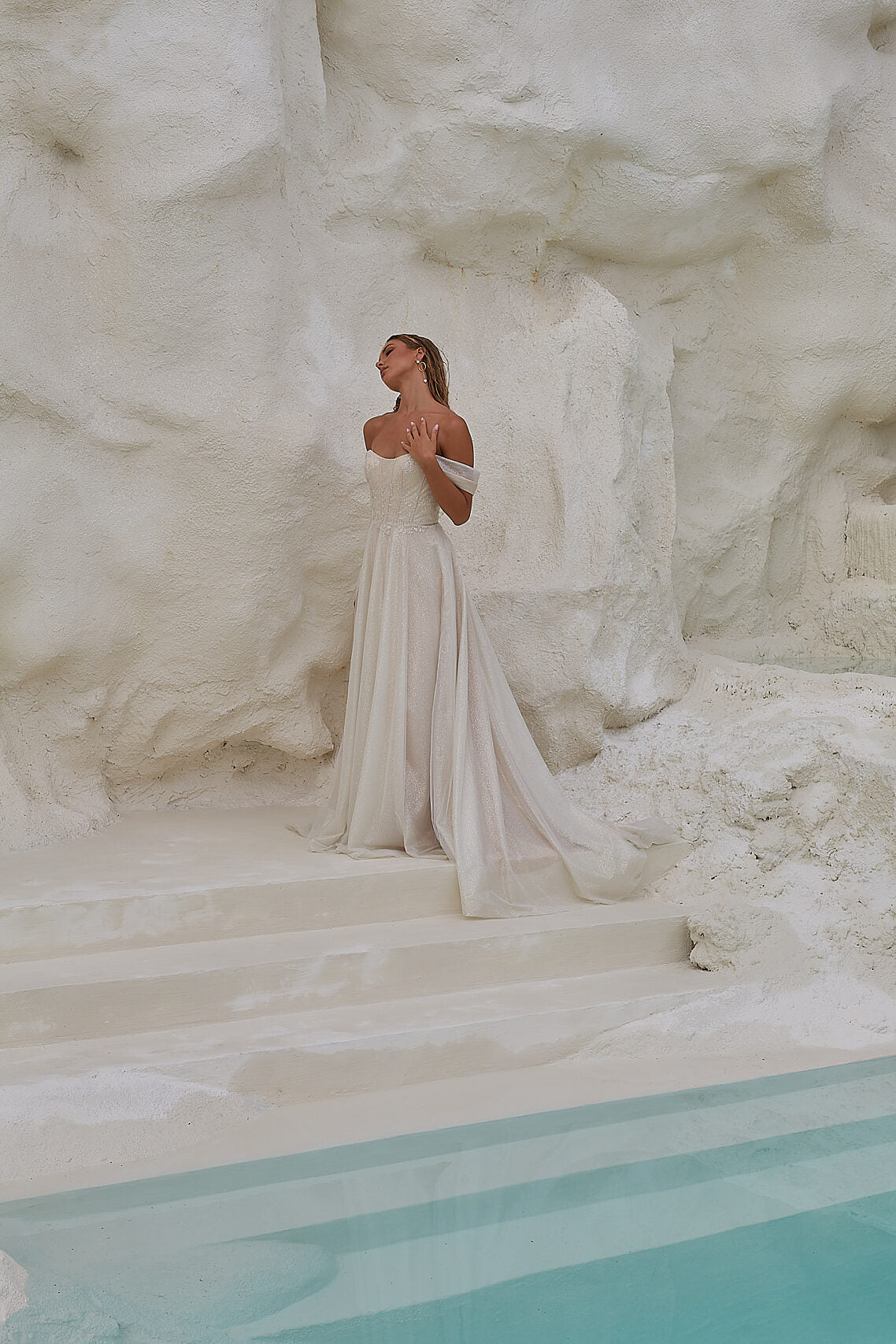 Tania OIsen TC2405 Indra Bridal Gown - Vintage White