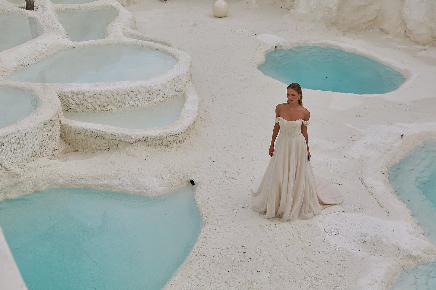 Tania OIsen TC2405 Indra Bridal Gown - Vintage White