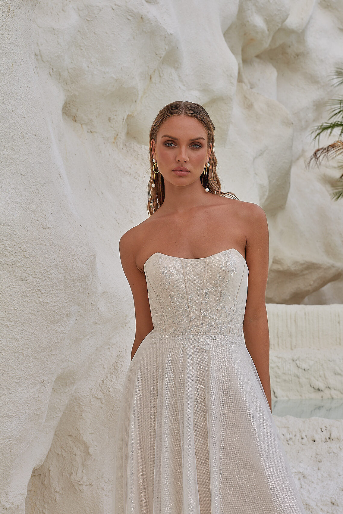 Tania OIsen TC2405 Indra Bridal Gown - Vintage White