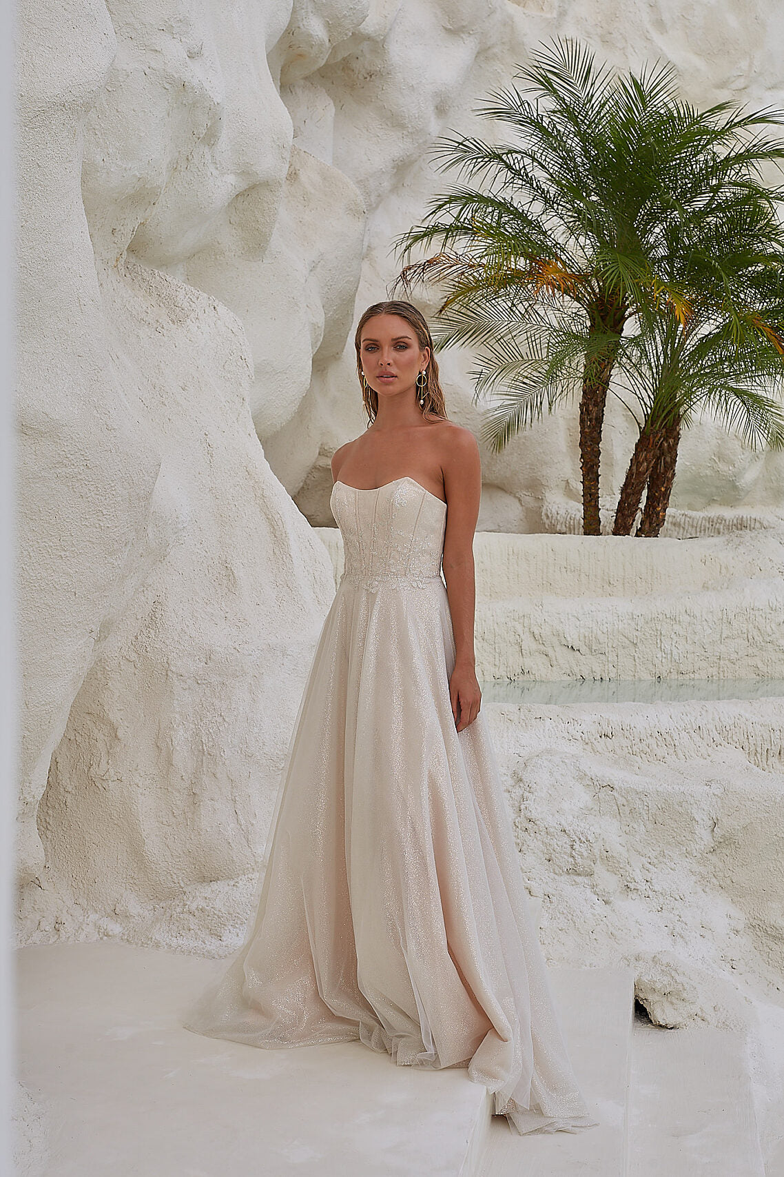 Tania OIsen TC2405 Indra Bridal Gown - Vintage White