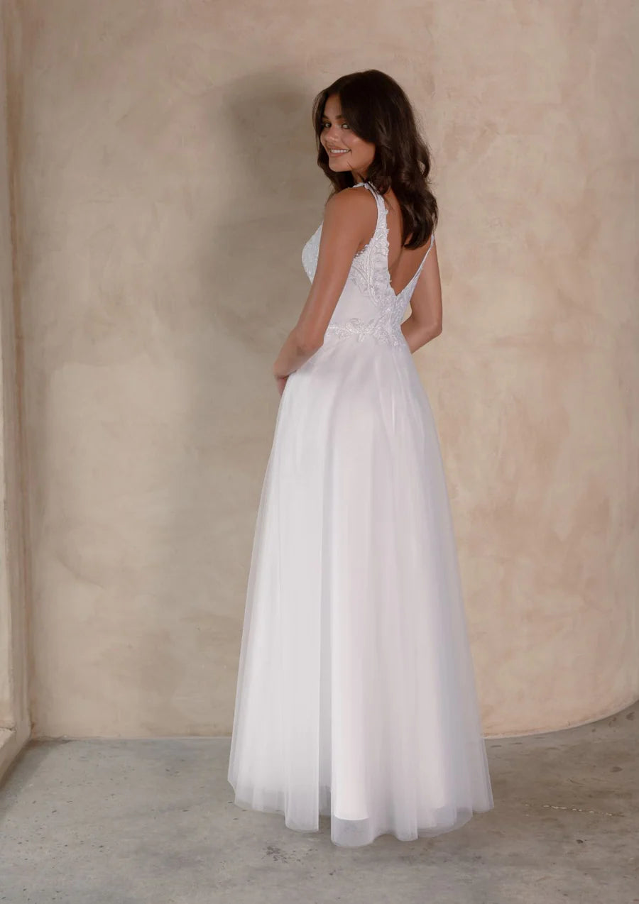 Jenica Debutante Gown - Pure White