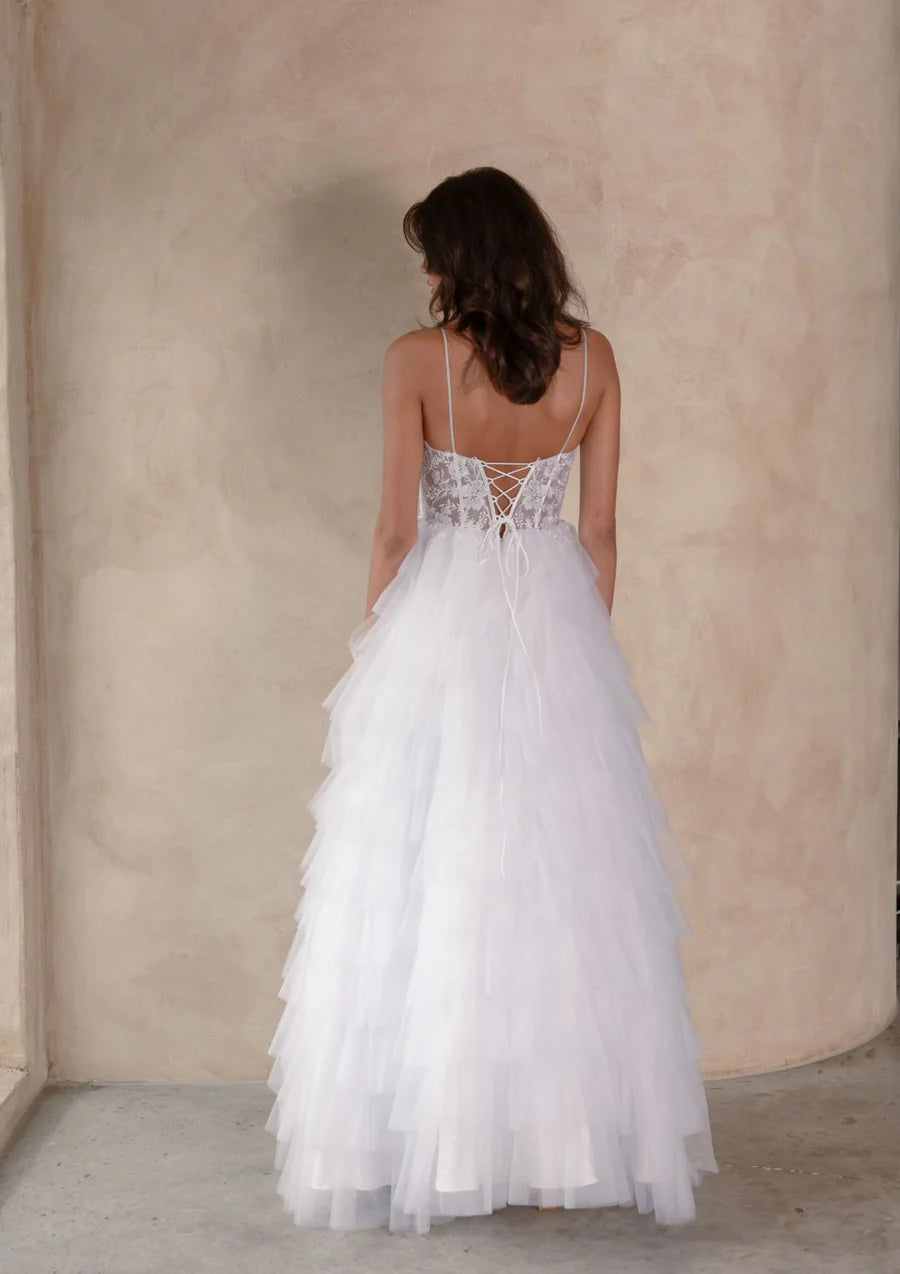 Lupine Debutante Gown - Pure White