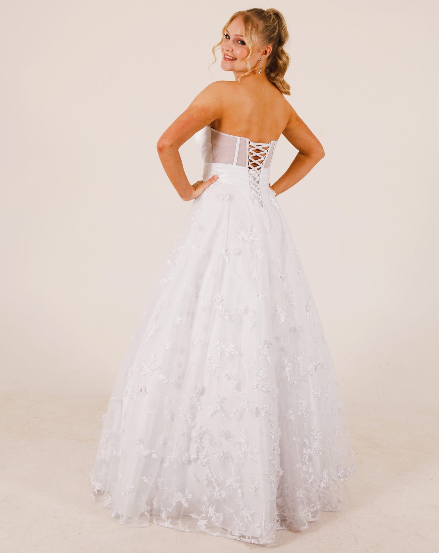 Ada Debutante Gown - Pure White