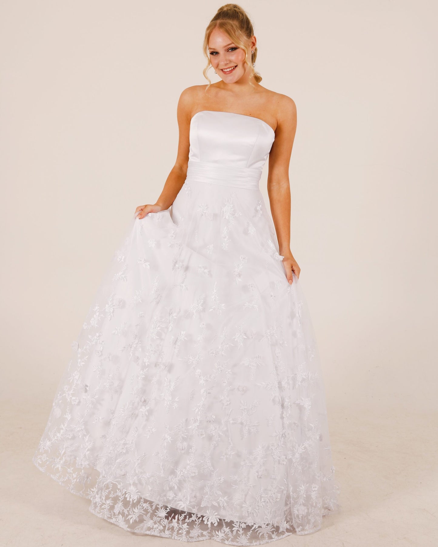 Ada Debutante Gown - Pure White