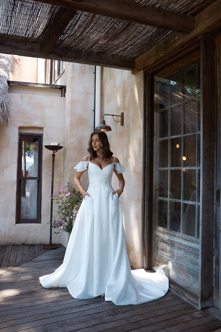 Tania Olsen TC2327 Samantha Gown - Vintage White