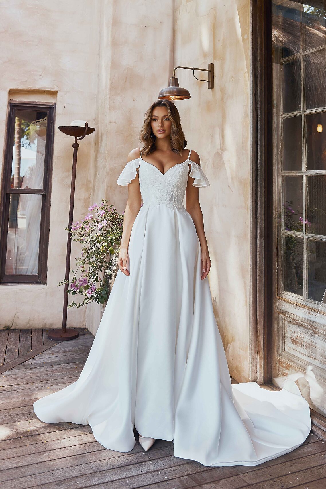 Tania Olsen TC2327 Samantha Gown - Vintage White