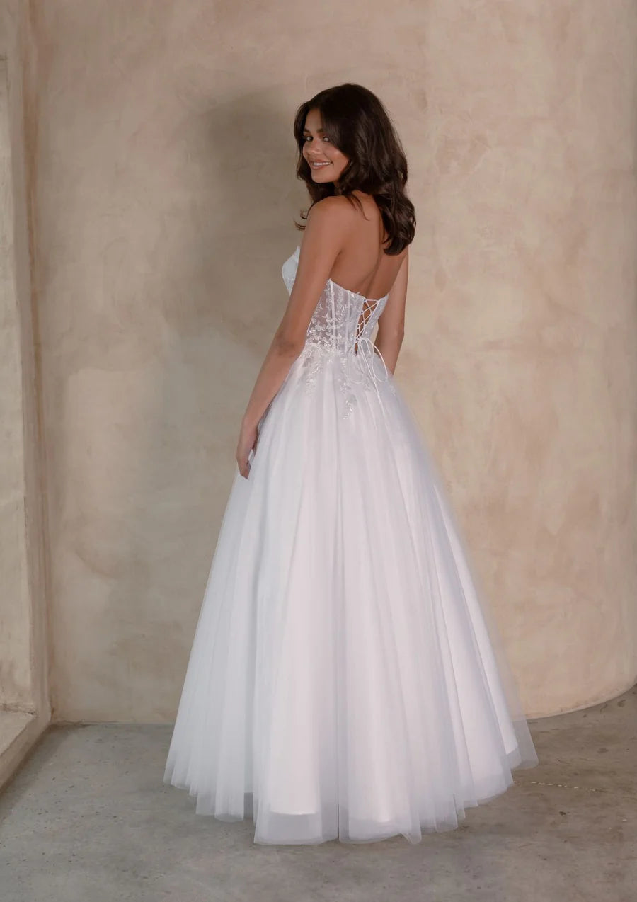 Sophora Debutante Gown - Pure White