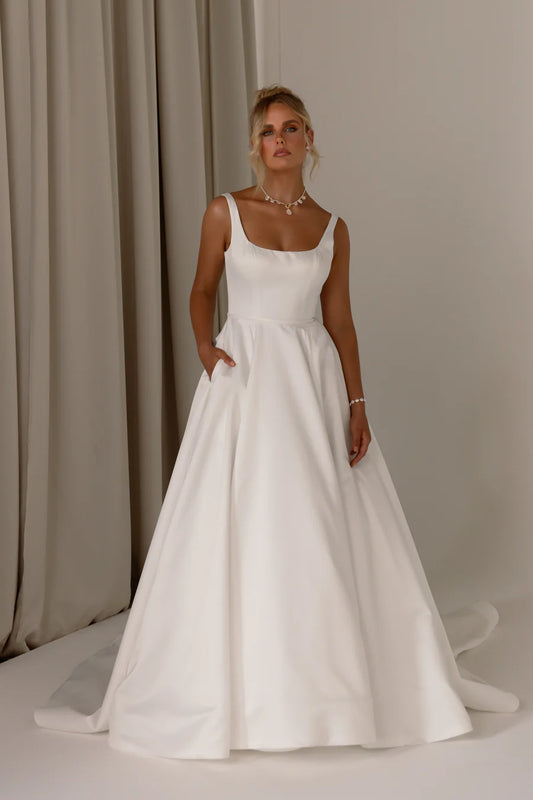Riley Bridal Gown - Vintage White