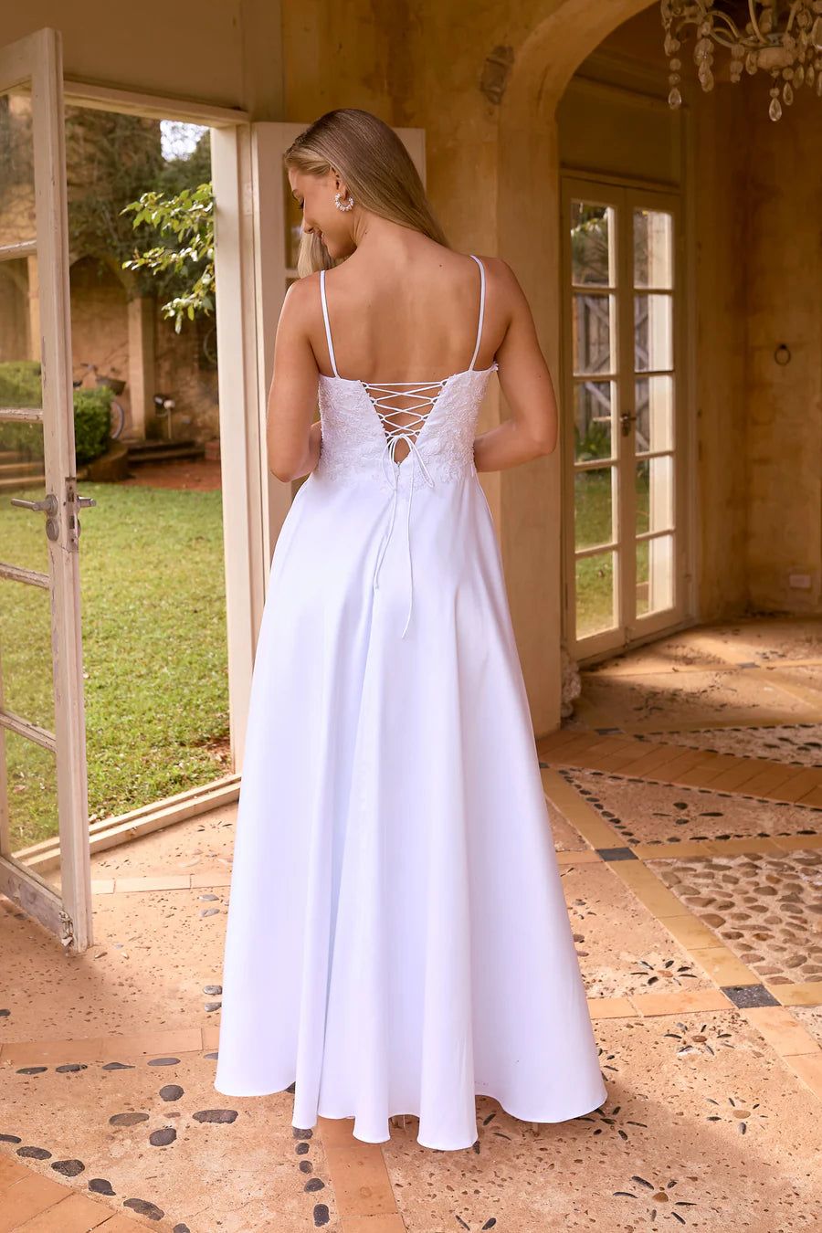 Tania Olsen PO2596 Laetitia Debutante Dress - Pure White