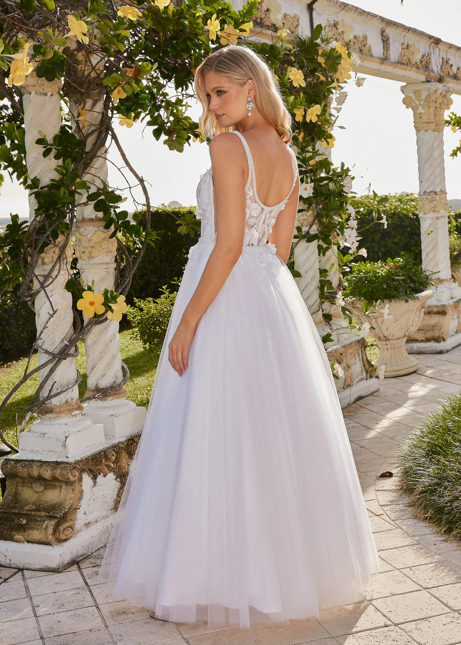 Tania Olsen PO24176 Taro Debutante Dress - Pure White