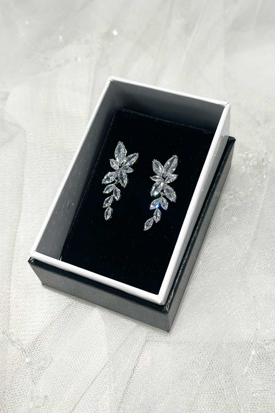 Celia Silver Drop Earrings