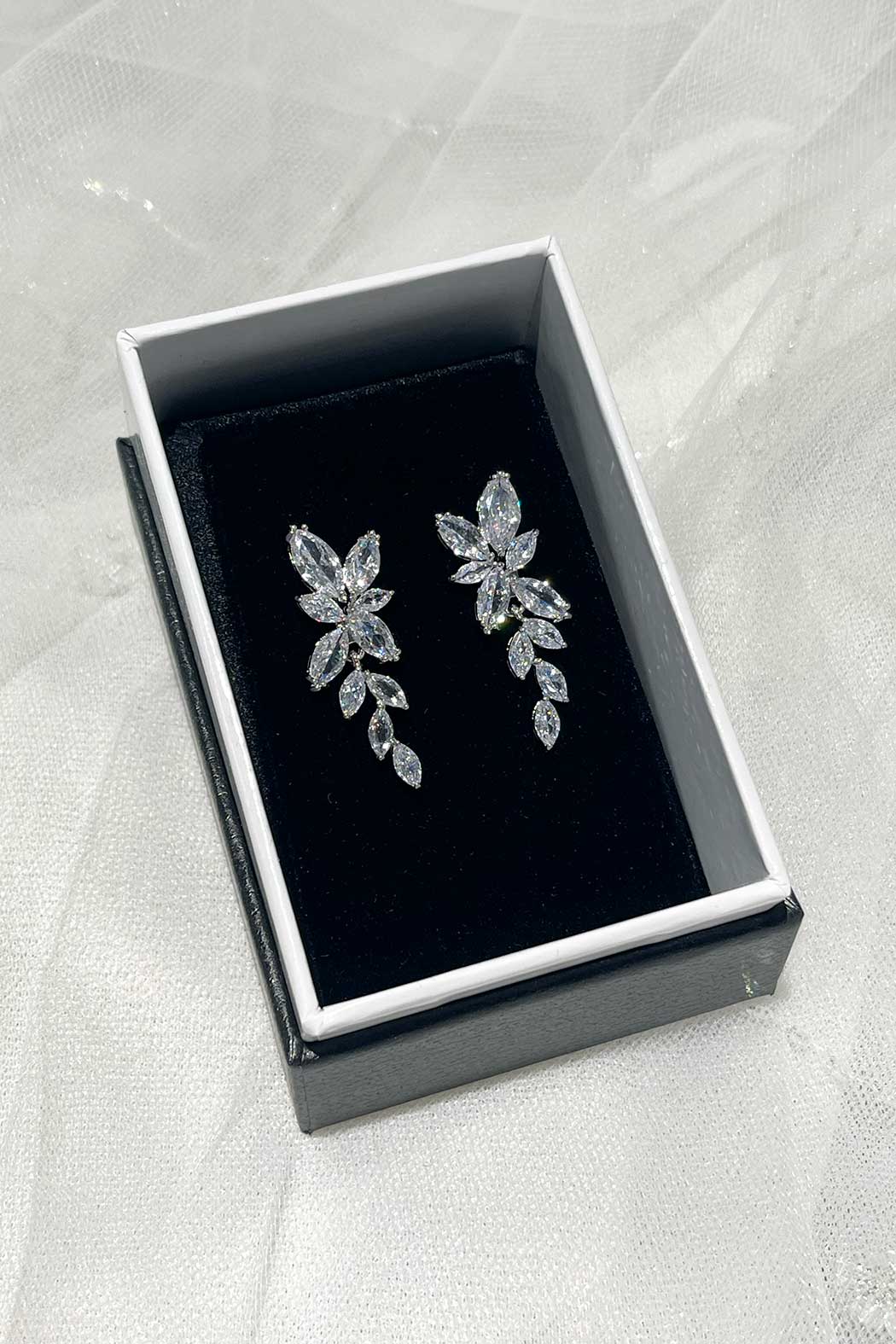 Celia Silver Drop Earrings