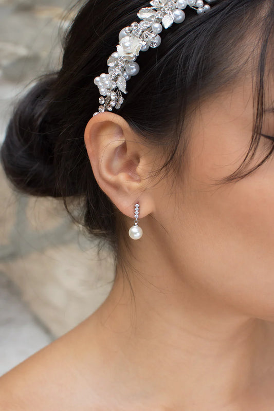 Colette Classic Simple Pearl Drop Earring