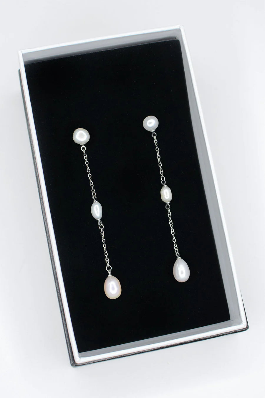 Sybil freshwater Peal Long Drop Earrings