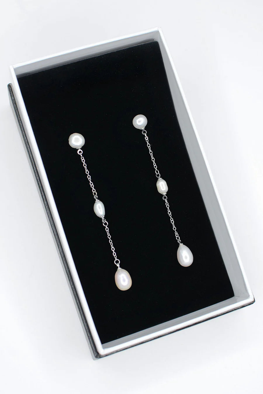 Sybil freshwater Peal Long Drop Earrings