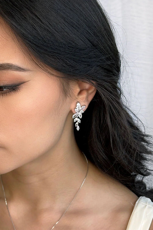 Celia Silver Drop Earrings