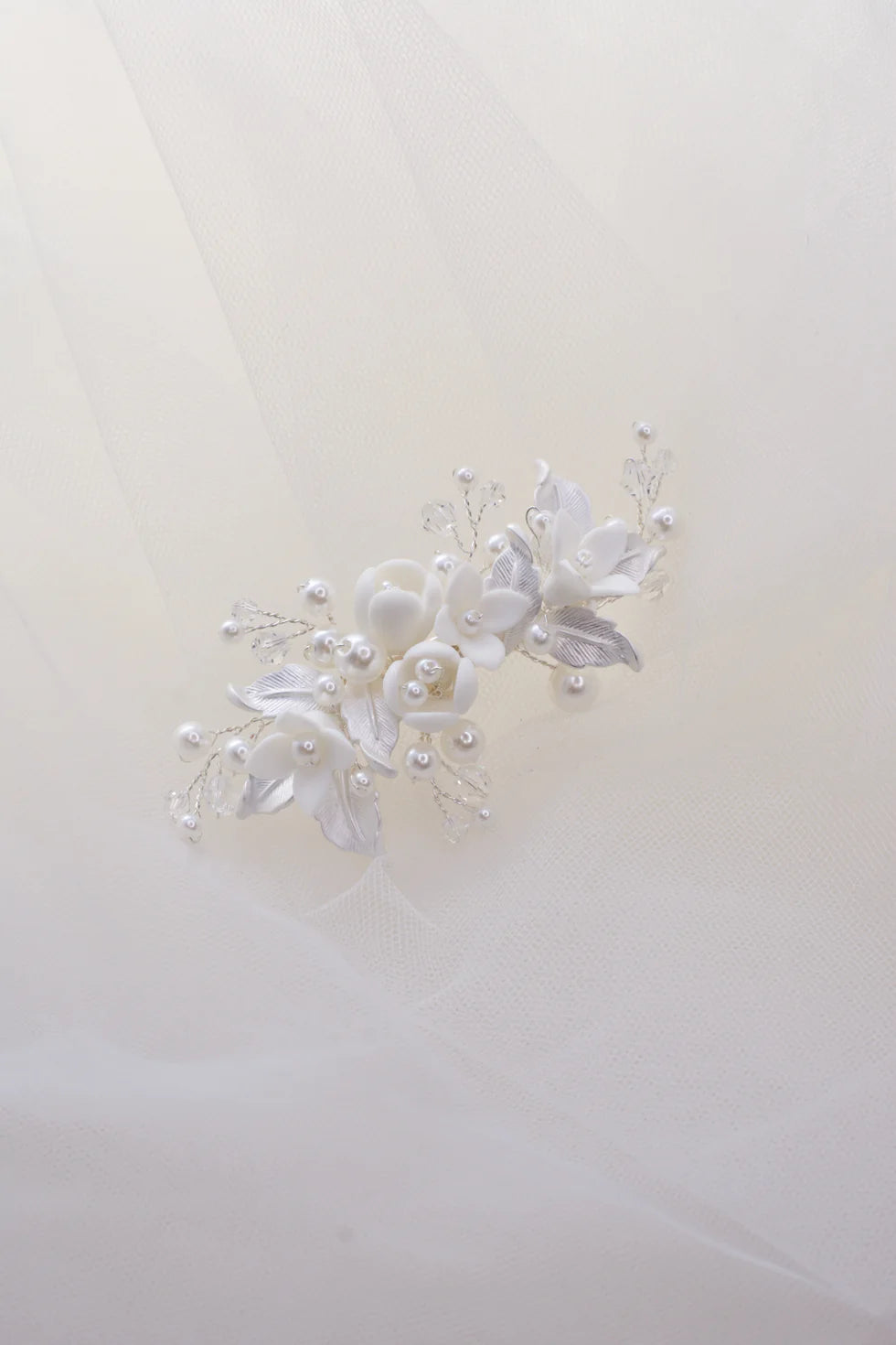 Angelina Silver Side Clip - Silver