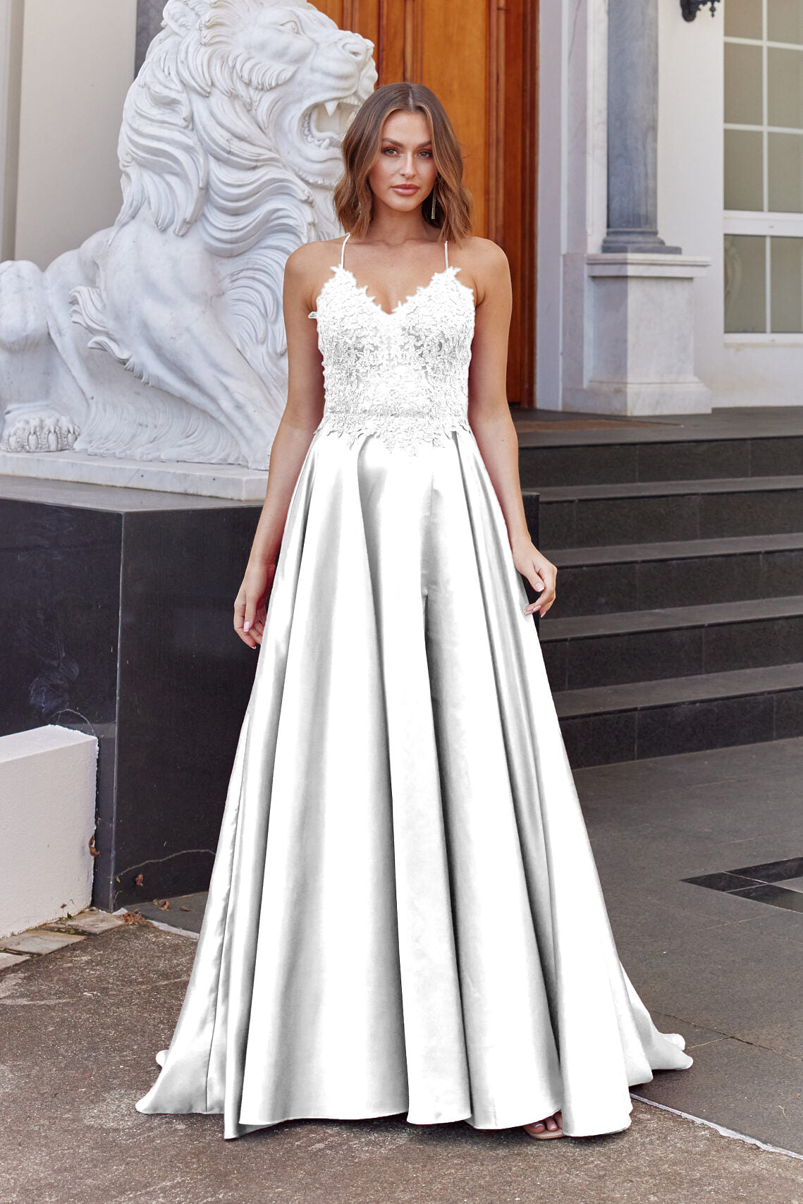 Alina Bridal / Debutante Gown - Pure White