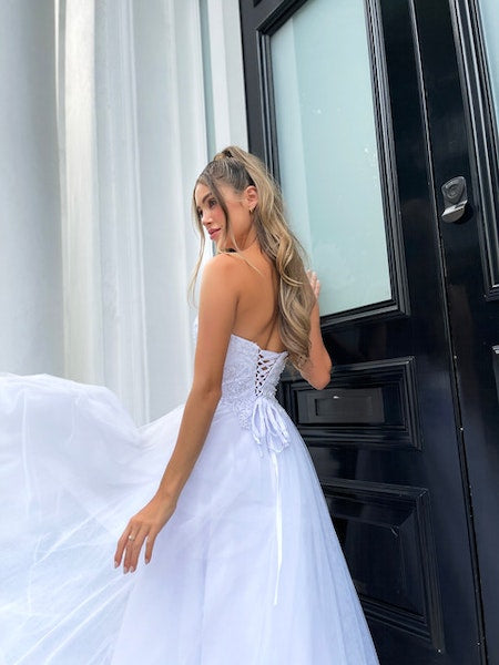 Nicoletta JP132 Gown - White