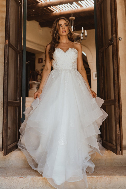 Georgia Bridal Gown - Vintage White
