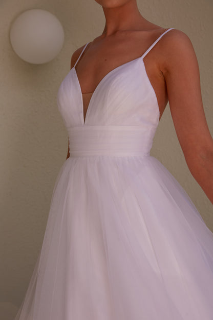 Tania Olsen PO24109 DUNA Debutante Gown - Pure White