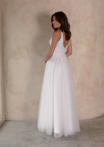 Jenica Debutante Gown - Pure White