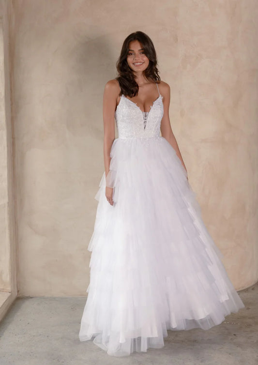 Lupine Debutante Gown - Pure White