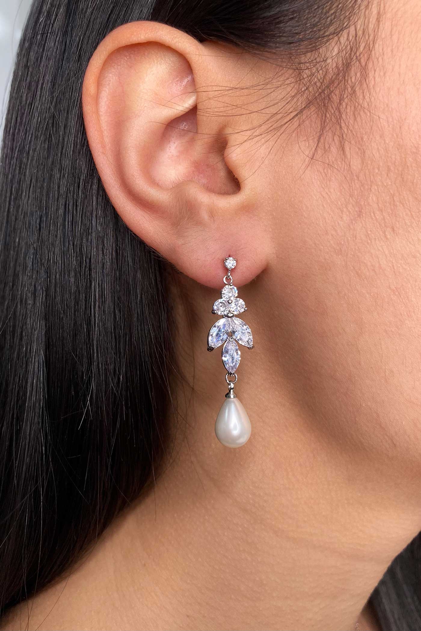 Remy Crystal Pearl Earring