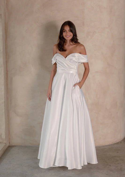 Rowan Debutante Gown - Pure White