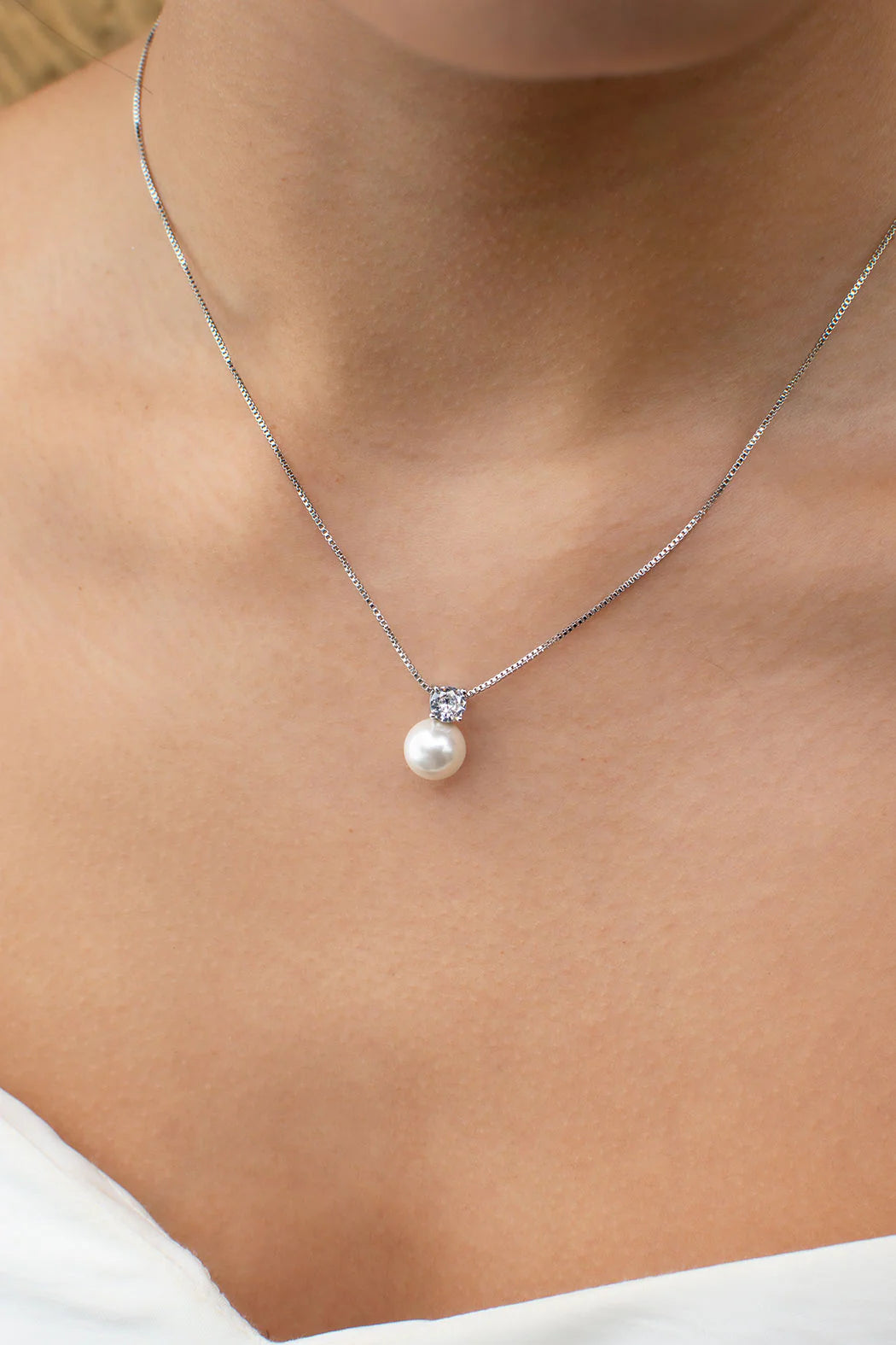 Annie Necklace and Earring Set - Silver