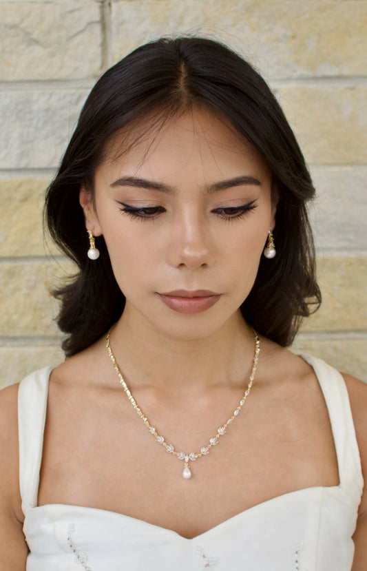 Leah Bridal Necklace - Gold