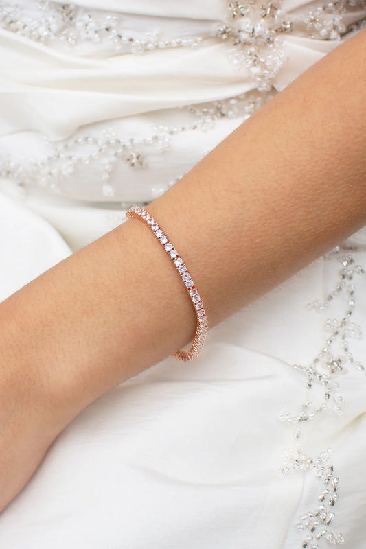 Valentina Rose Gold Tennis Bracelet