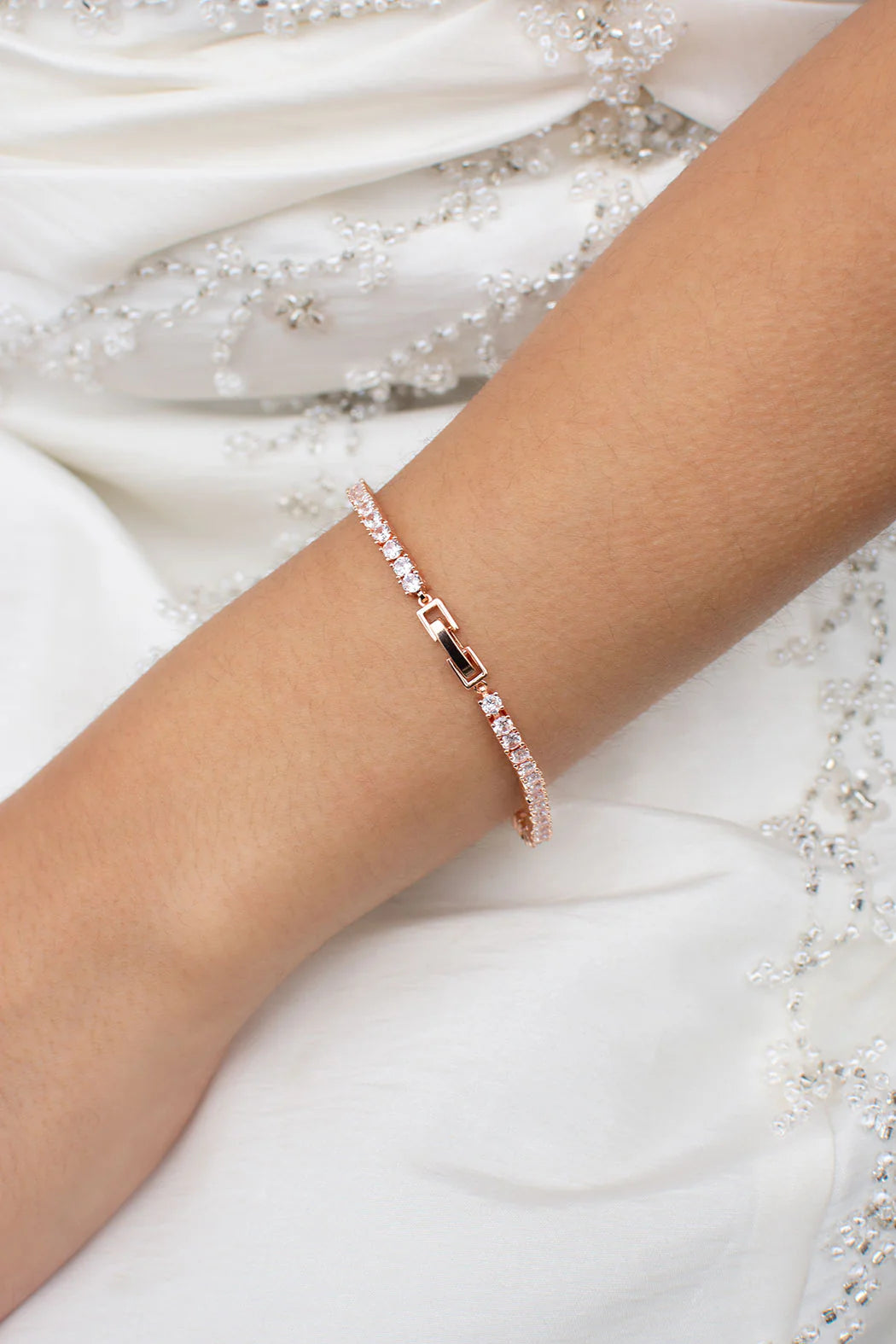 Valentina Rose Gold Tennis Bracelet