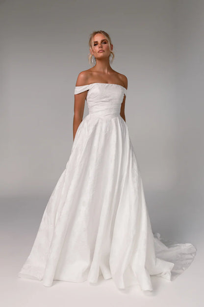 Eva Bridal Gown - Vintage White