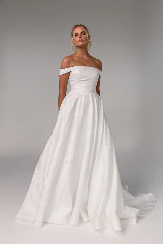Eva Bridal Gown - Vintage White