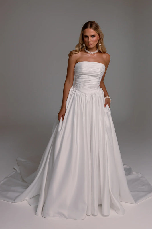 Octavia Bridal Gown - Vintage White