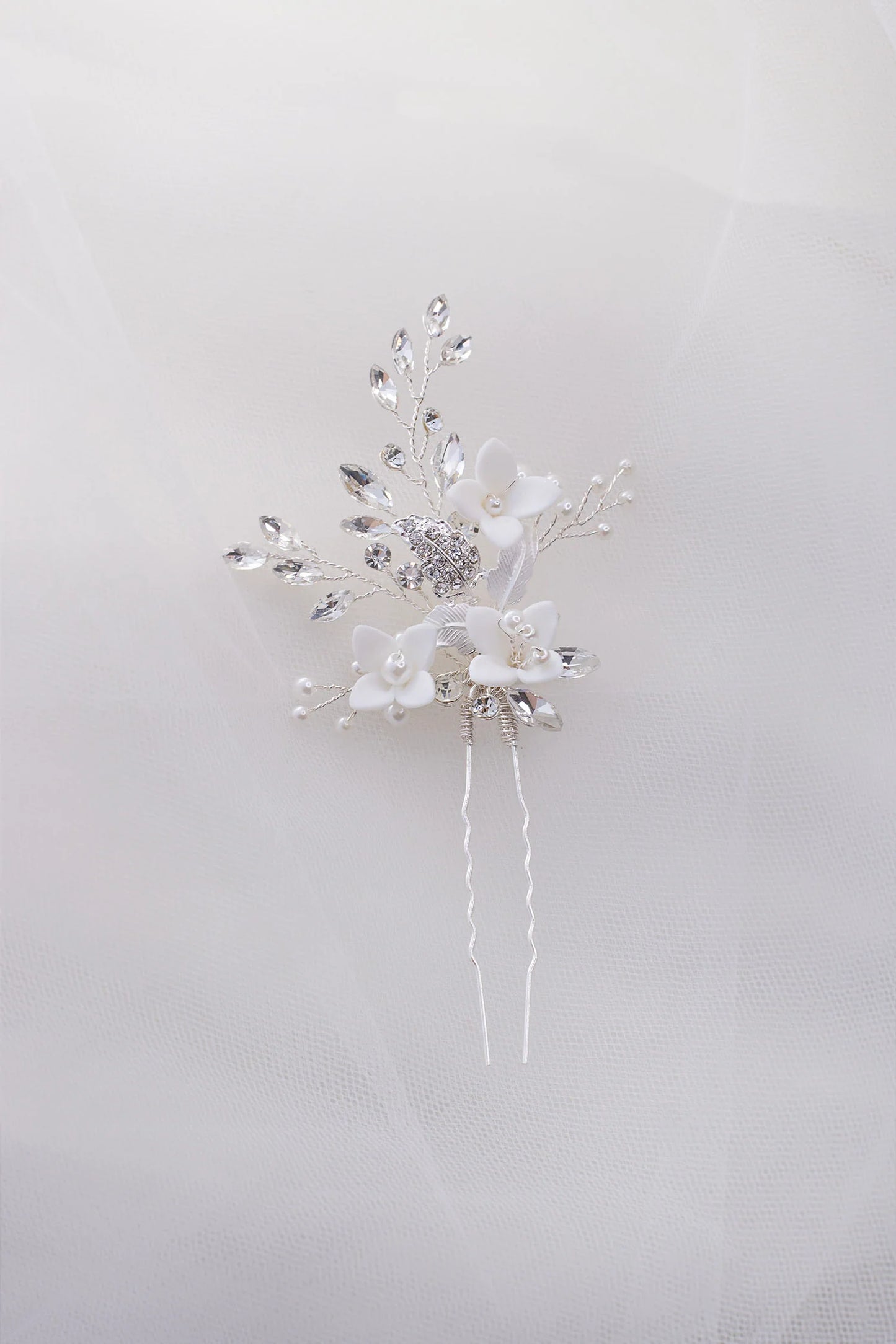 Lilith Silver Bridal Hair Pin