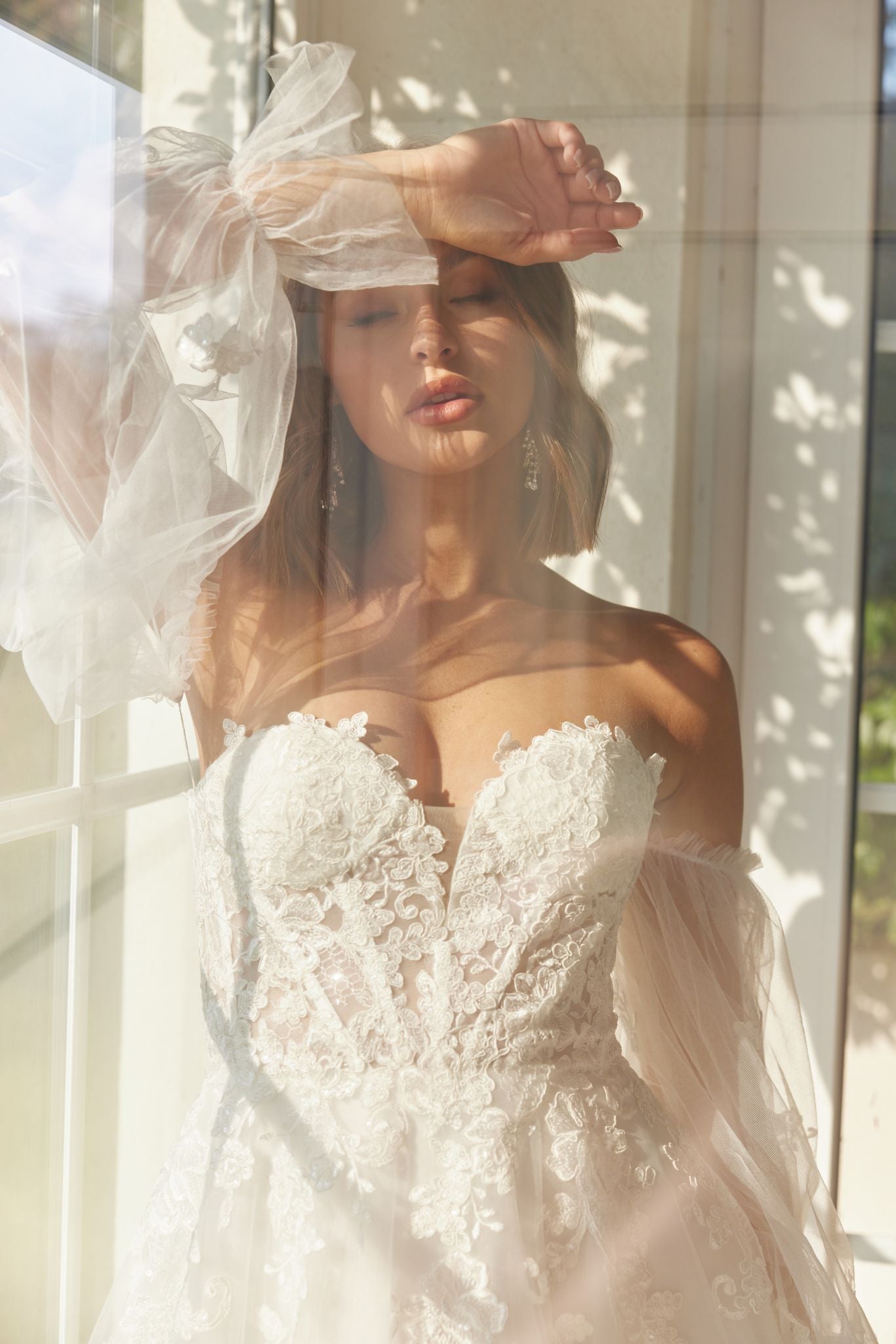 Felicity Lace Boned Bodice Wedding Dress - TC398