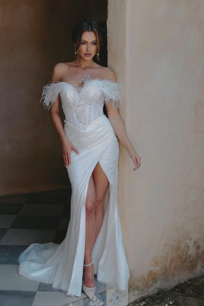 Tania Olsen TC2336 Francesca Bridal Gown - Vintage White