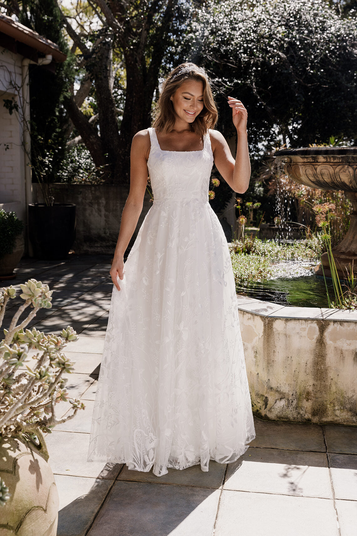 Tania Olsen PO938 Fleur Bridal Gown - Vintage White
